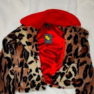NWT Women's faux fur jacket